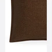 Hem Cushion 55cm x 55cm - Fossil Chocolate gallery detail image