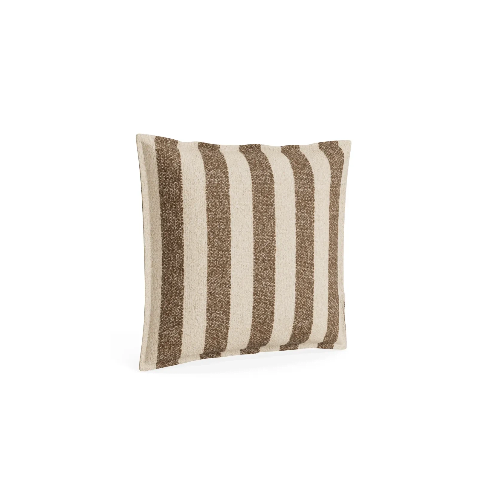 Hem Cushion 55cm x 55cm - Marnie Stripe Coconut gallery detail image