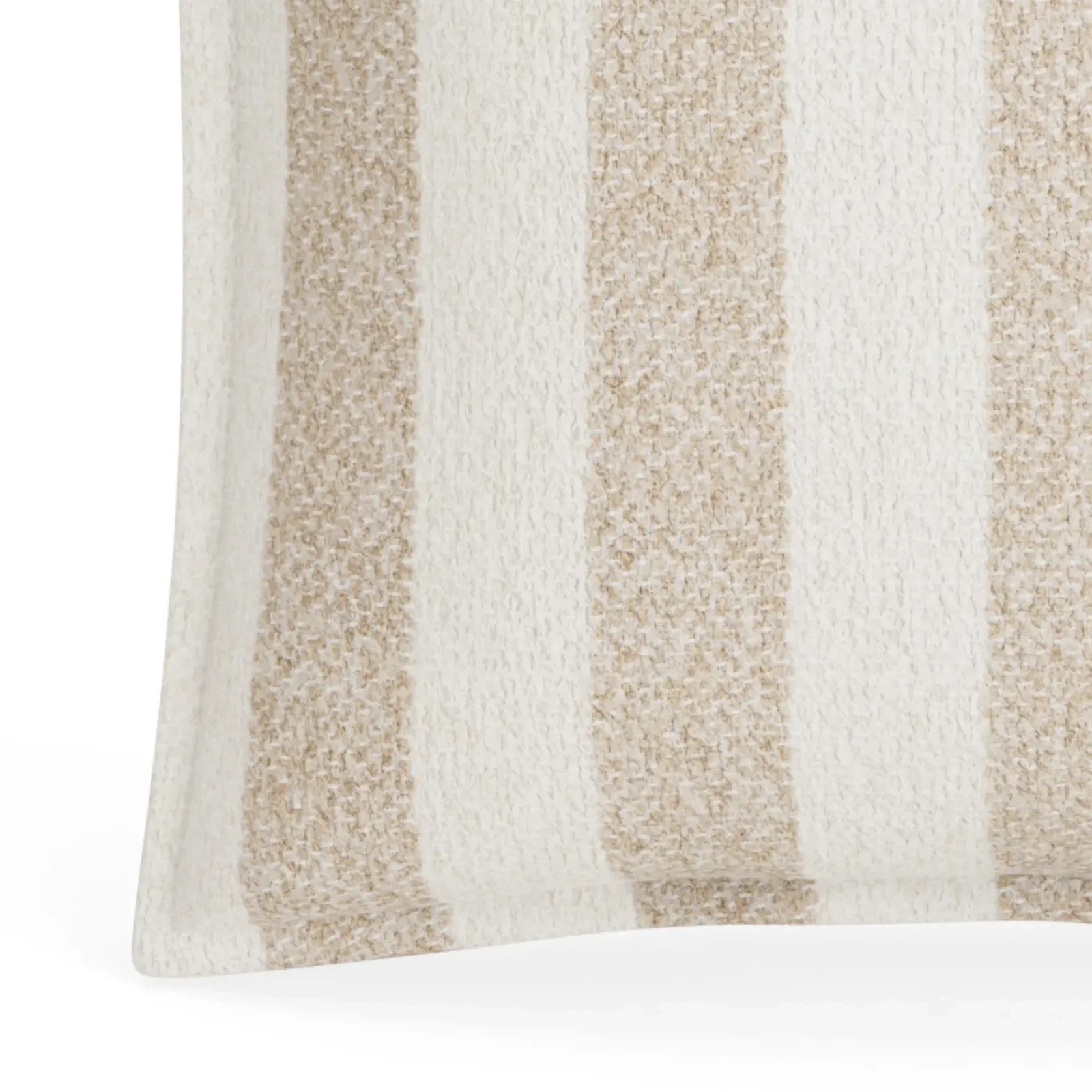 Hem Cushion 55cm x 55cm - Marnie Stripe Sand gallery detail image