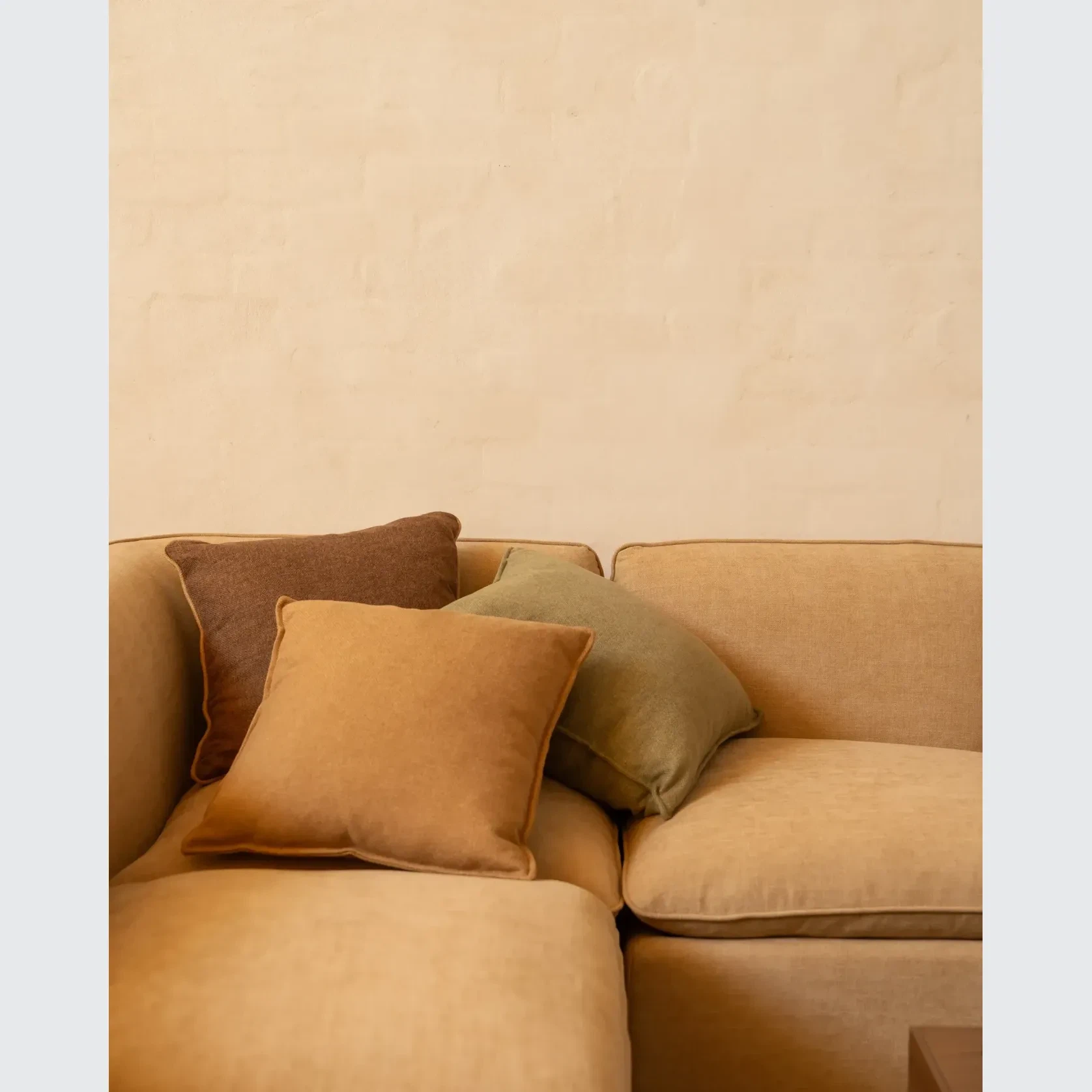 Hem Cushion 55cm x 55cm - Corduroy Forest gallery detail image