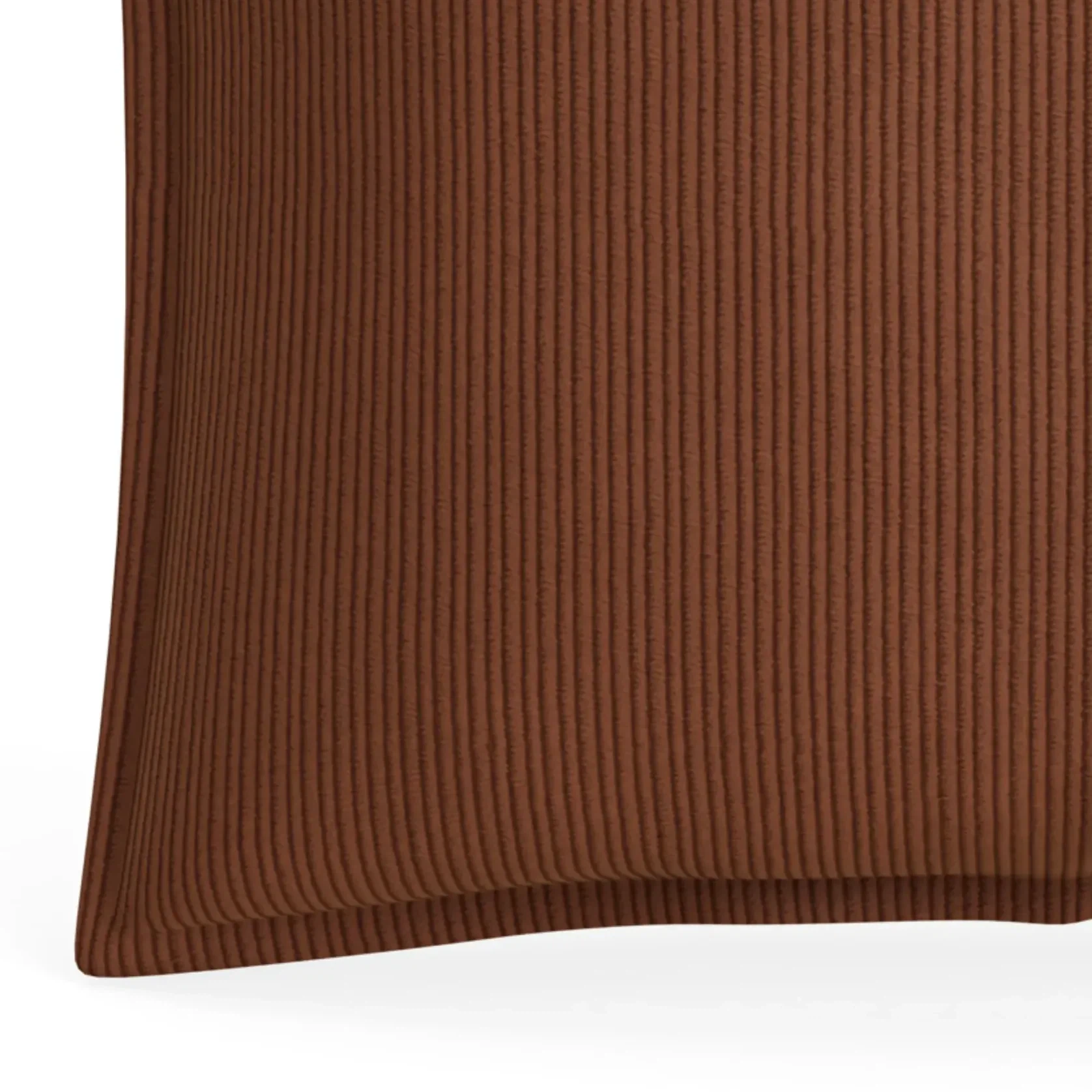 Hem Cushion 55cm x 55cm - Corduroy Cocoa gallery detail image
