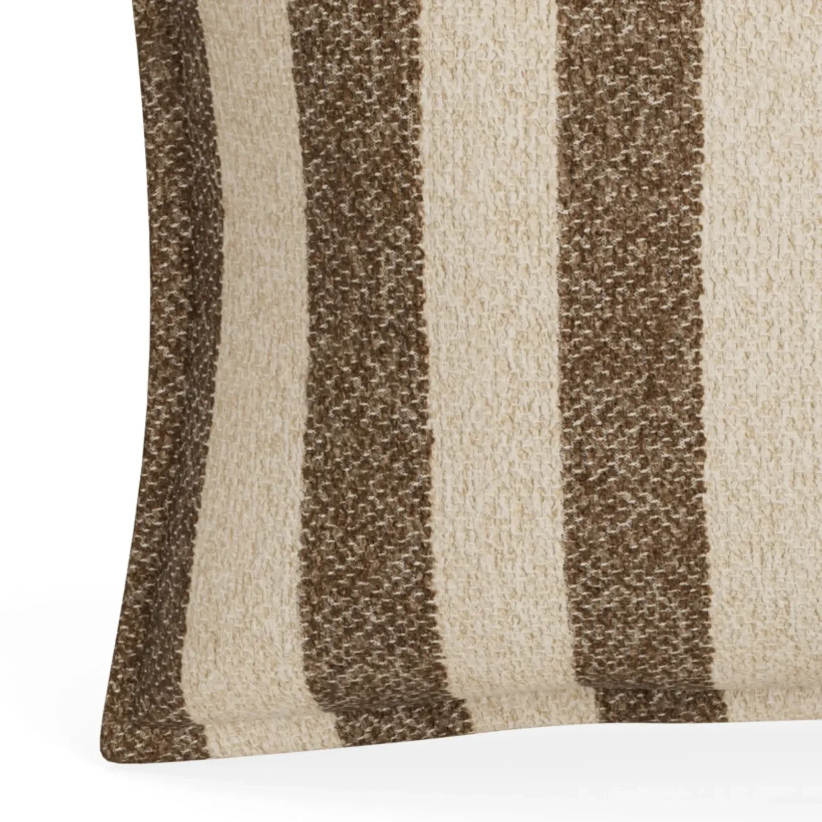 Hem Cushion 40cm x 60cm - Marnie Stripe Coconut gallery detail image