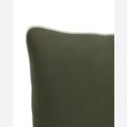 Border Cushion 55cm x 55cm - Eden Leaf / Eden Ecru gallery detail image