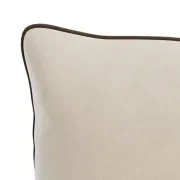 Border Cushion 40cm x 60cm - Eden Ecru / Eden Java gallery detail image