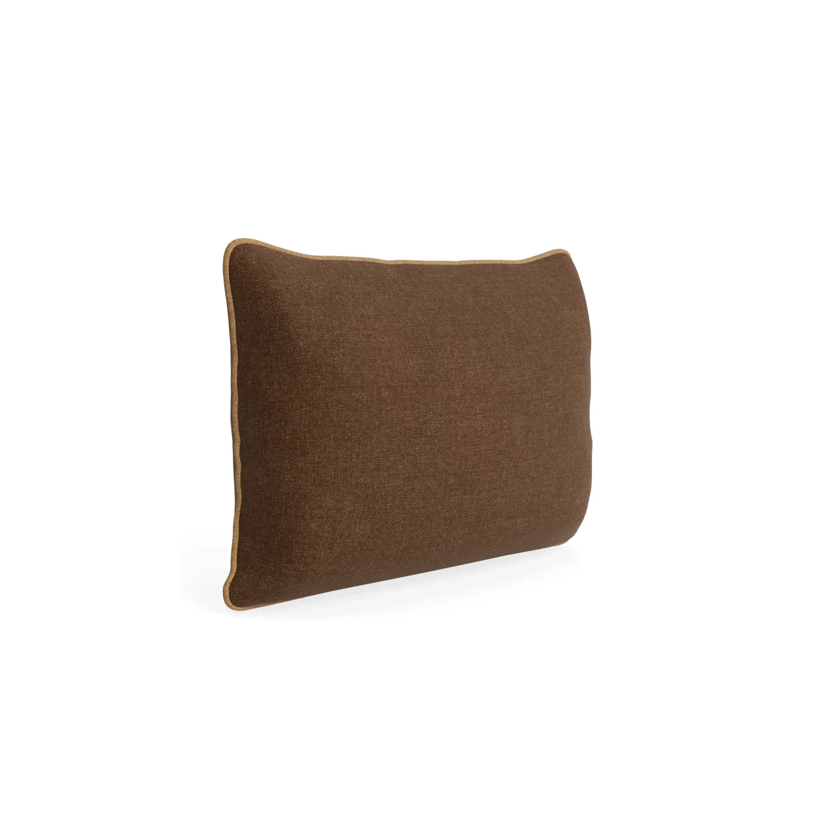 Border Cushion 40cm x 60cm - Fossil Chocolate / Fossil Fawn gallery detail image