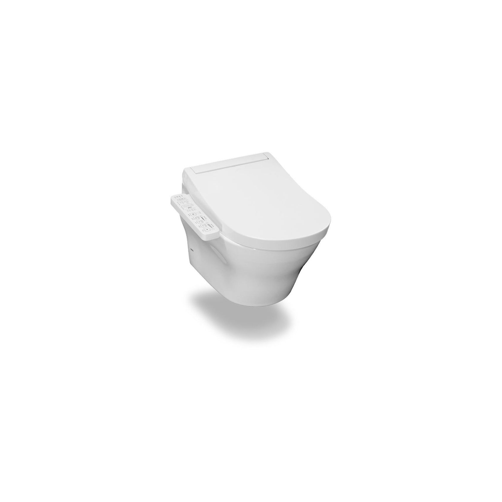 Toto Mh Wall Hung Toilet And S2 Washlet W/ Side Control Package D-Shaped Gloss White gallery detail image