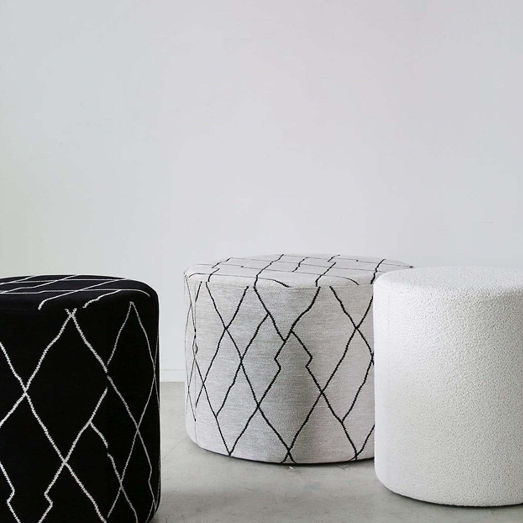 'Cabo' Ottoman / Berba - Champagne gallery detail image