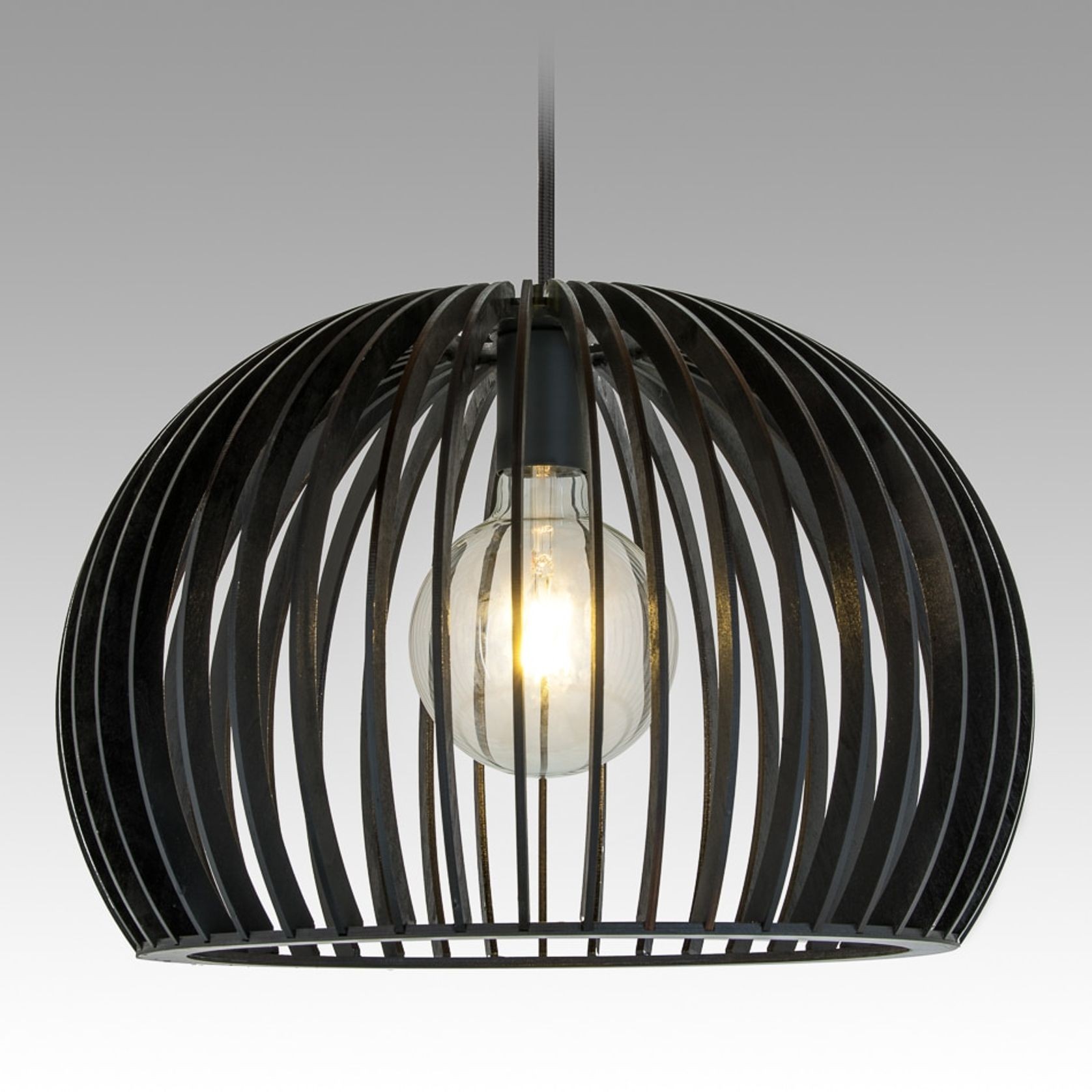 Cage Pendant V4 (Black) gallery detail image