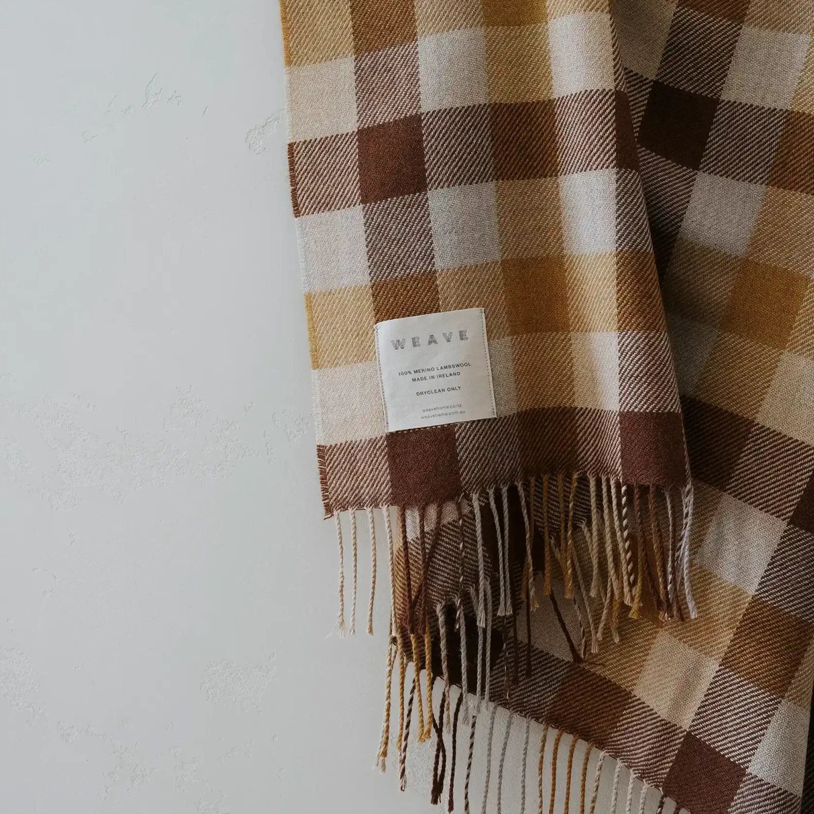 Weave Caldwell Wool Throw Blanket - Autumn gallery detail image