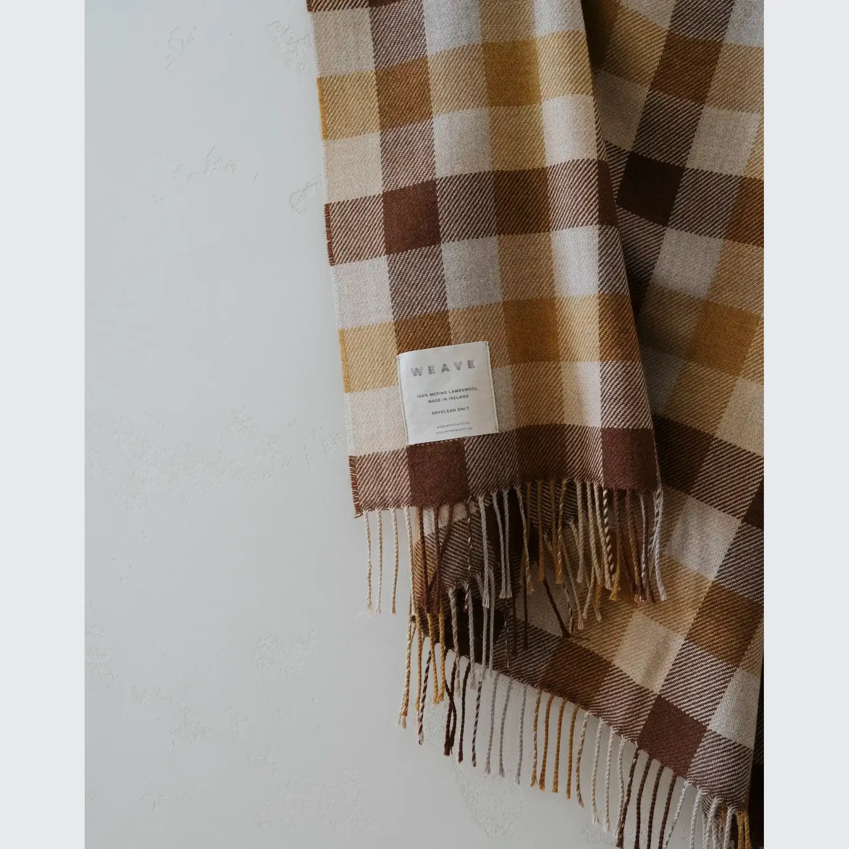 Weave Caldwell Wool Throw Blanket - Autumn gallery detail image