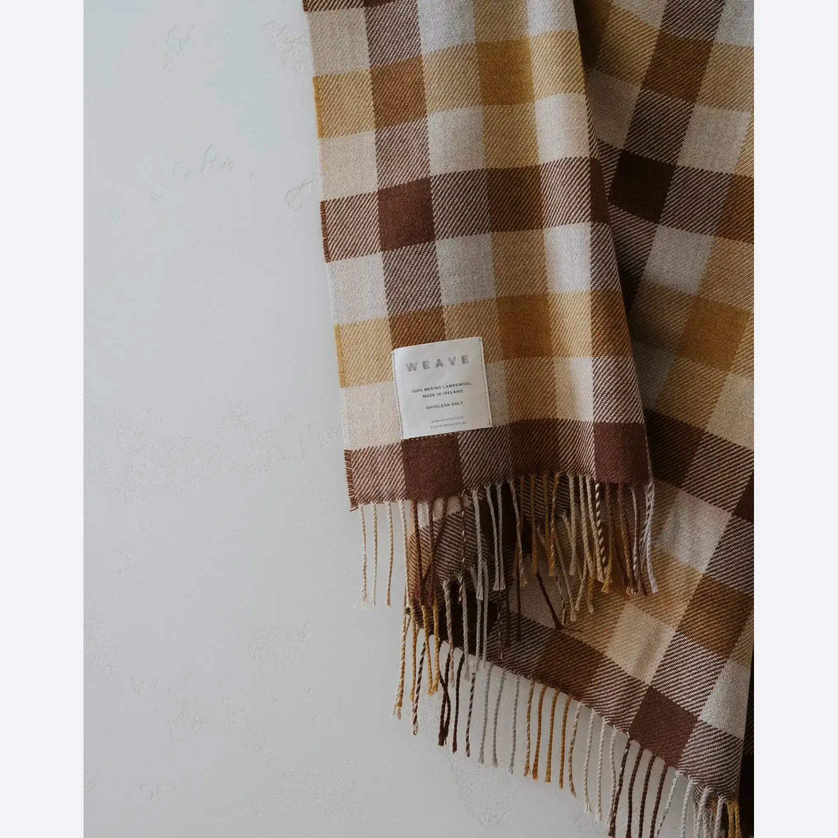 Weave Caldwell Wool Throw Blanket - Autumn gallery detail image