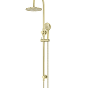 Meir Round Gooseneck Shower Set with 200mm Rose, Three Function Hand Shower Lustre Bronze gallery detail image