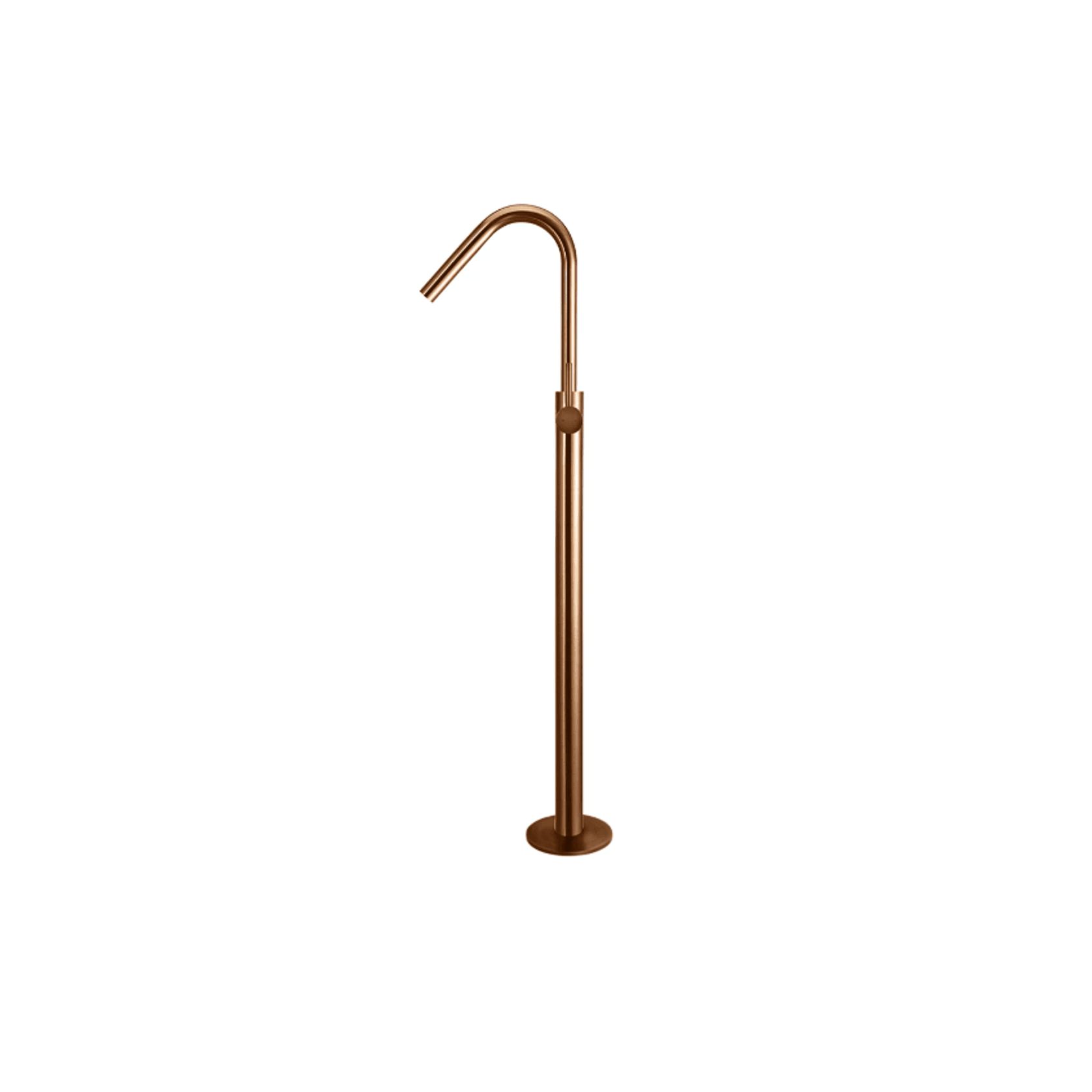 Meir Round Freestanding Bath Spout and Hand Shower Lustre Bronze gallery detail image