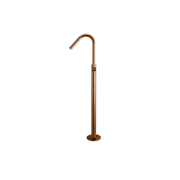 Meir Round Freestanding Bath Spout and Hand Shower Lustre Bronze gallery detail image