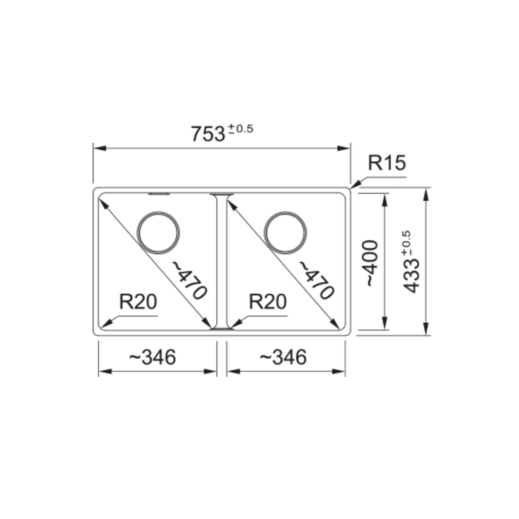 Maris Double Bowl gallery detail image