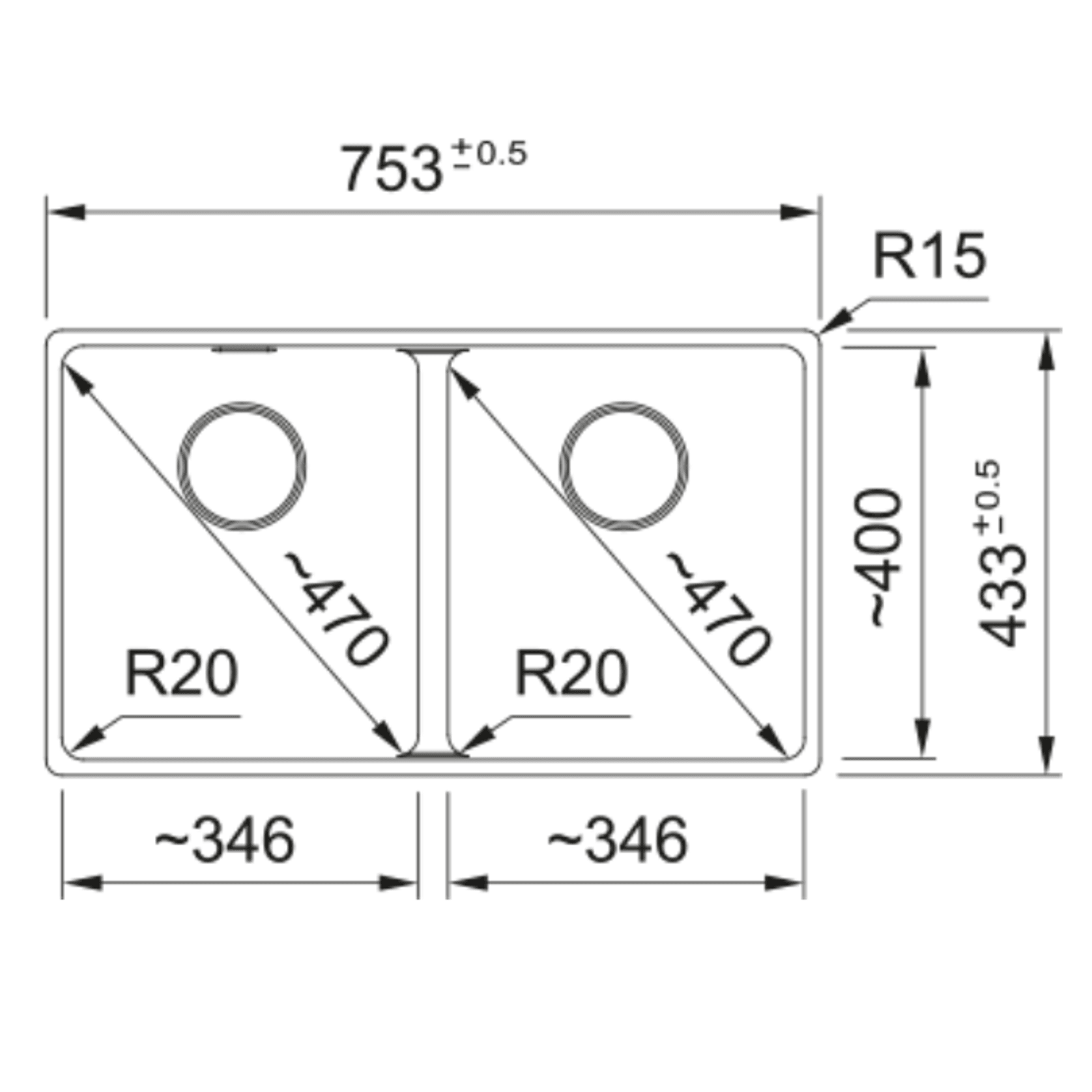 Maris Double Bowl gallery detail image
