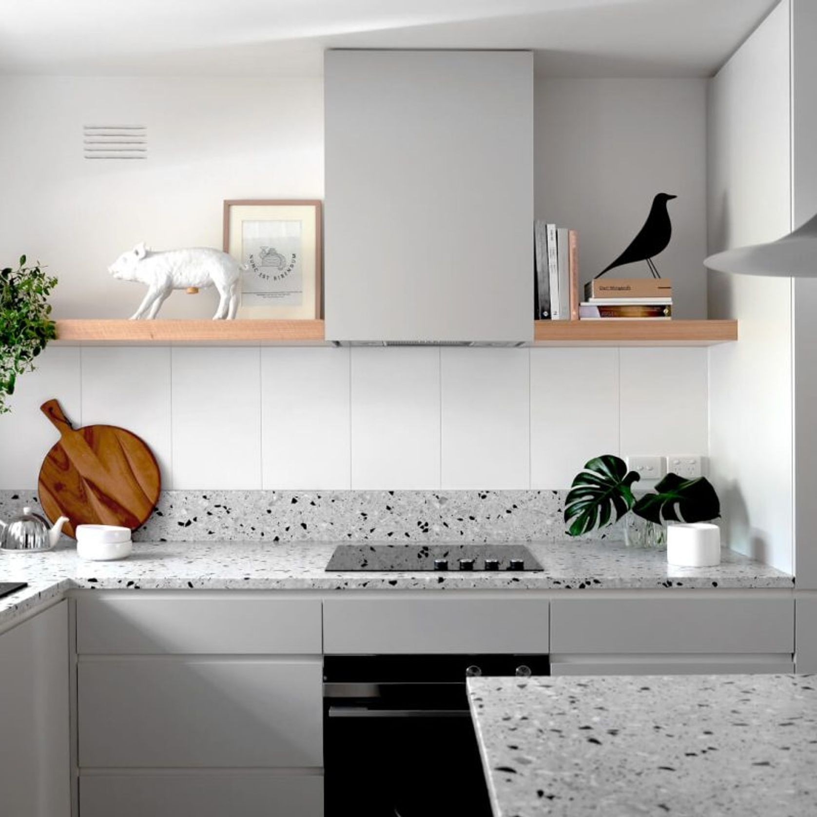 Carrara Nero | Terrazzo Tile gallery detail image