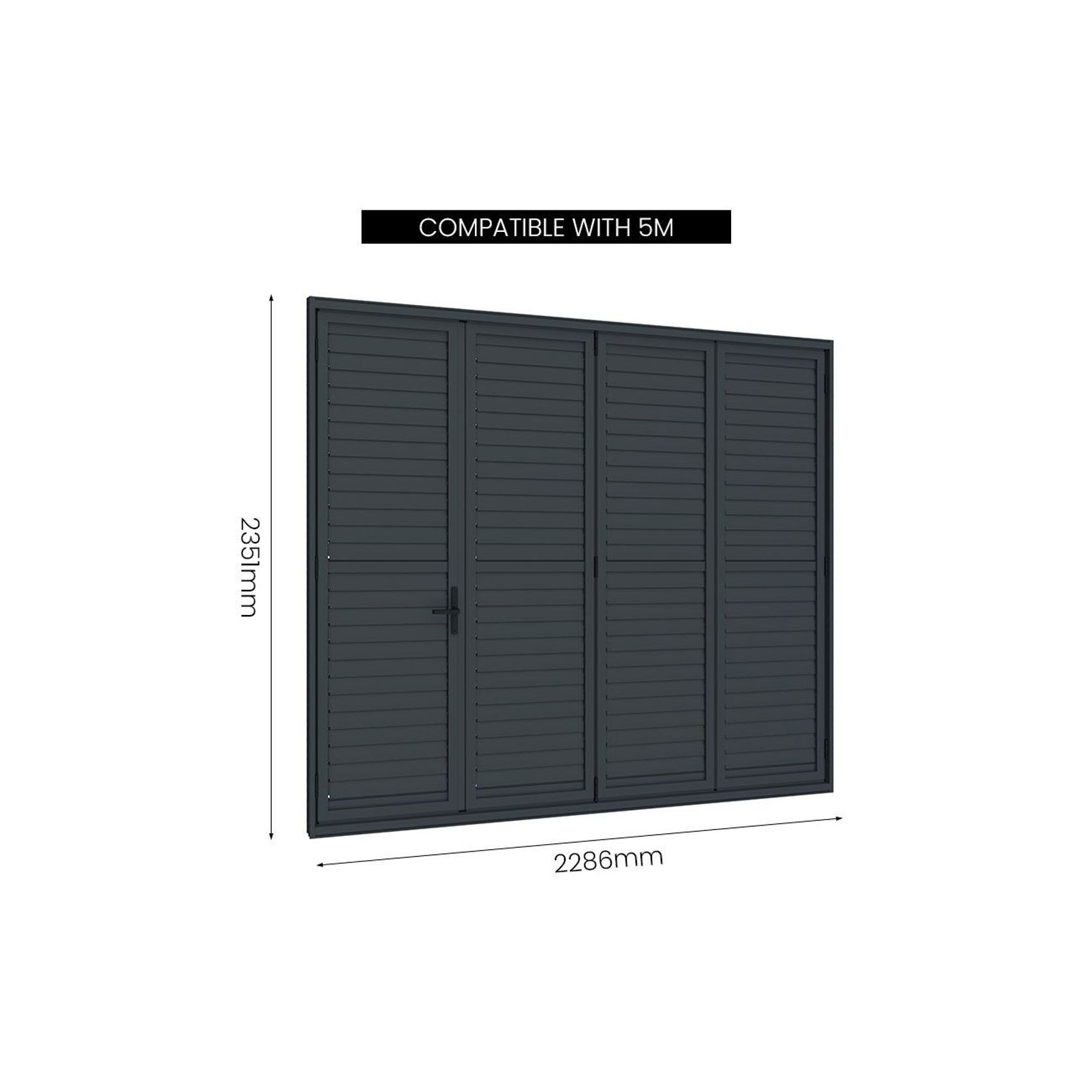 Bifold Shutter Wall For Caribbean Freestanding Pergola gallery detail image