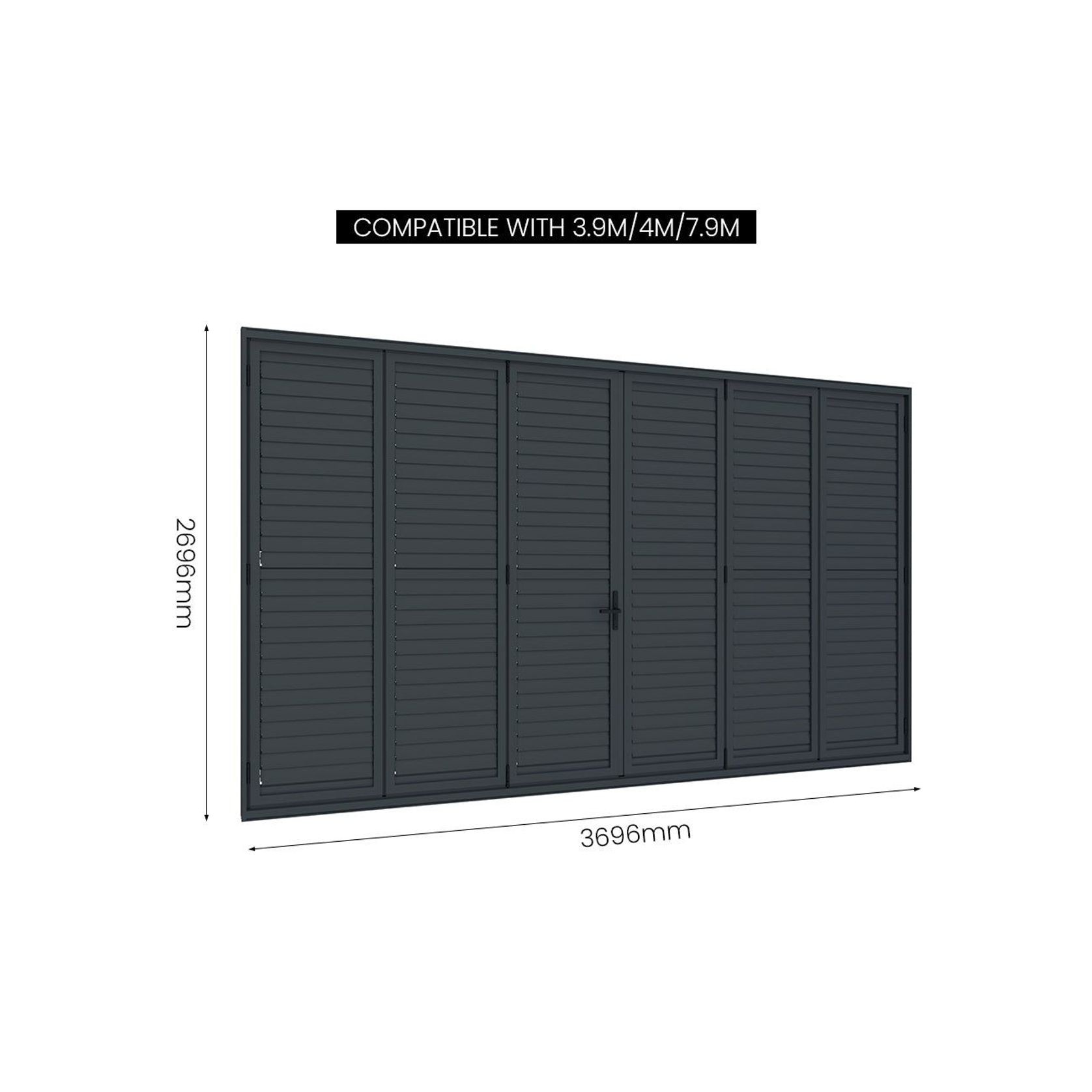 Bifold Shutter Wall For Caribbean Wall Mounted Pergola gallery detail image