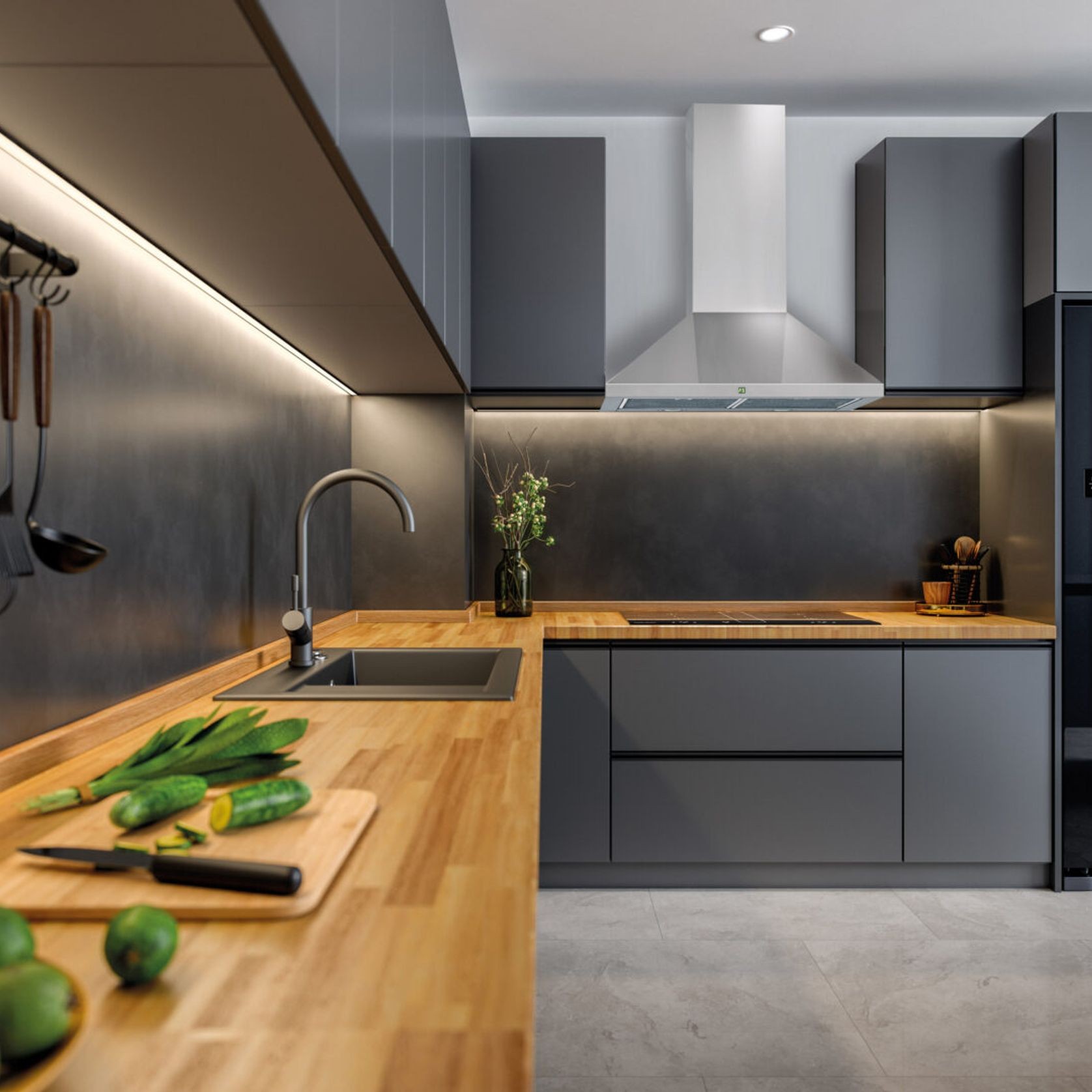 Carla 600mm Wall Mount Rangehood gallery detail image