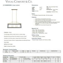Visual Comfort Studio Carlow Linear Lantern gallery detail image