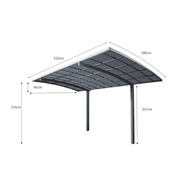 Cantilever Patio Cover 550x 280 x 316cm gallery detail image