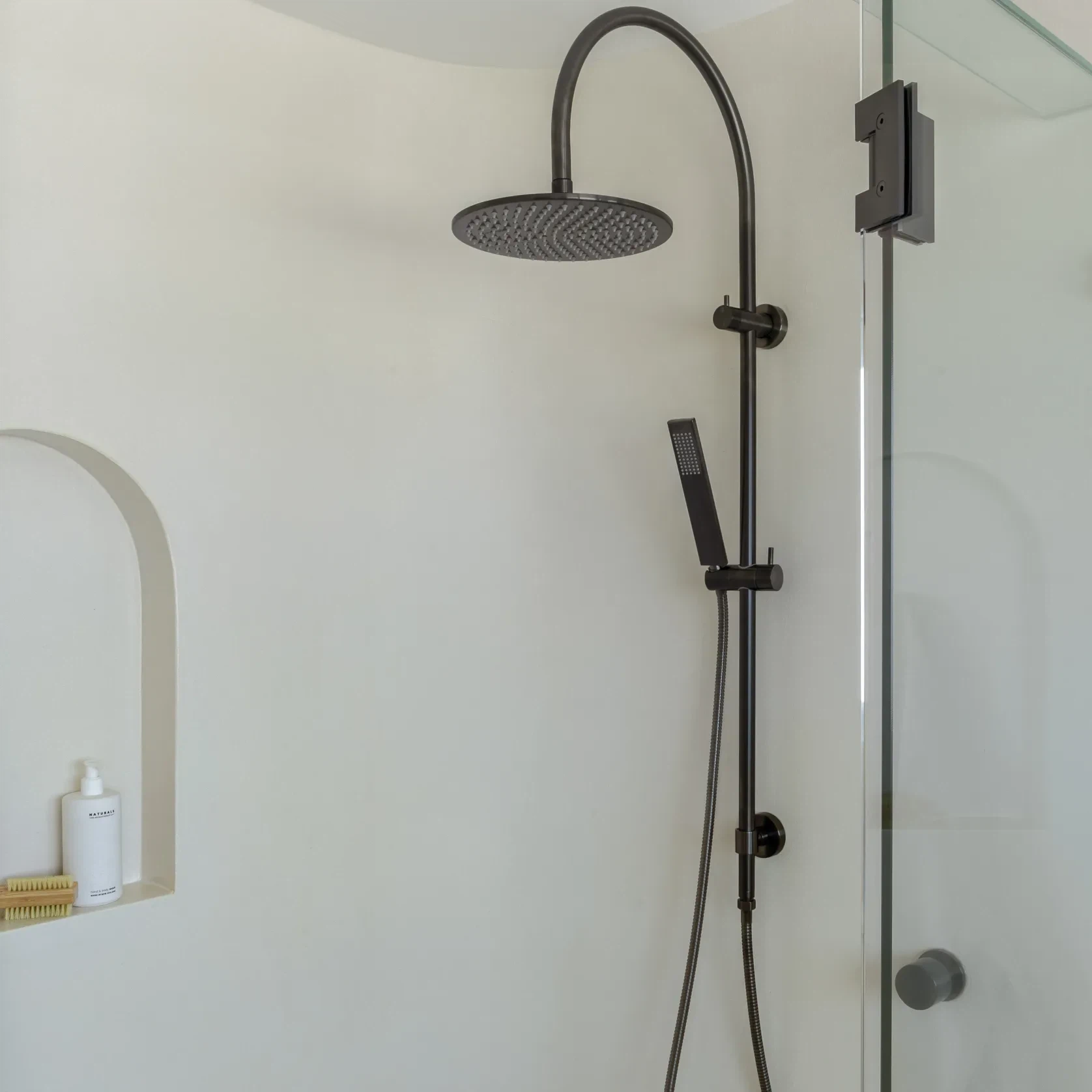 Elysian Gooseneck Shower Rail Set gallery detail image