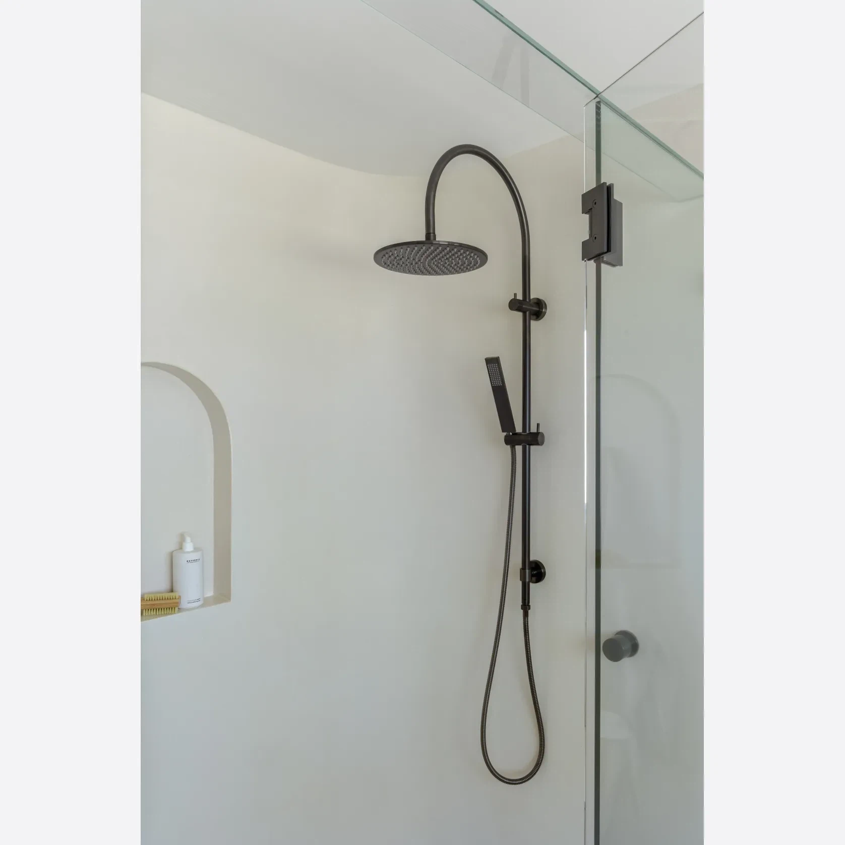 Elysian Gooseneck Shower Rail Set gallery detail image