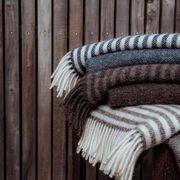 Weave Home Catlins Throw - Navy | 100% Wool Throw Blanket gallery detail image