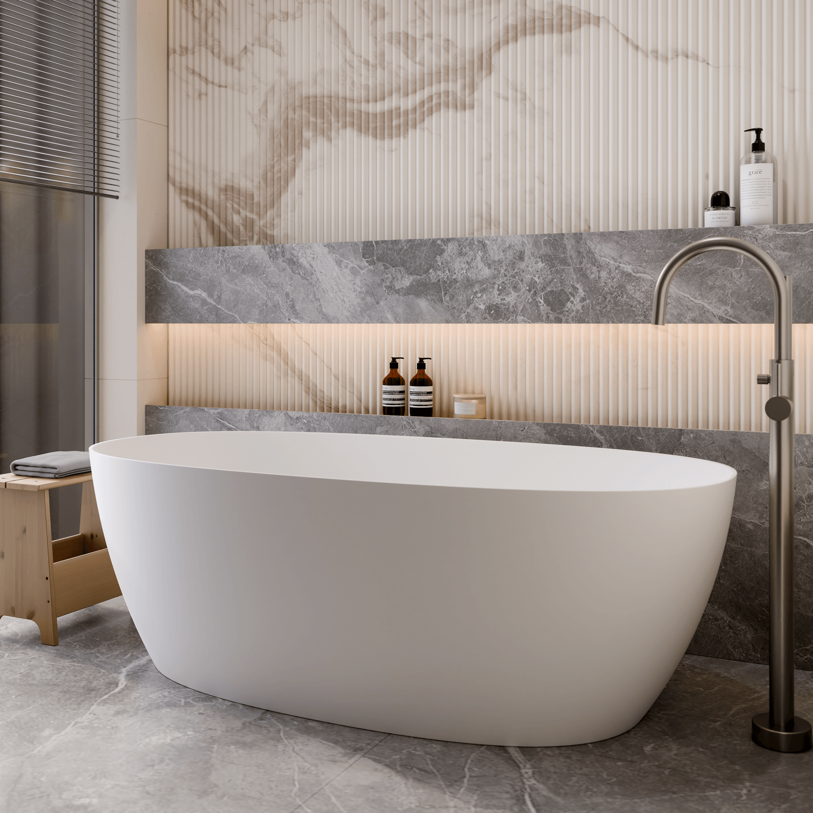 Villastone Cervo 1500 Freestanding Bath gallery detail image