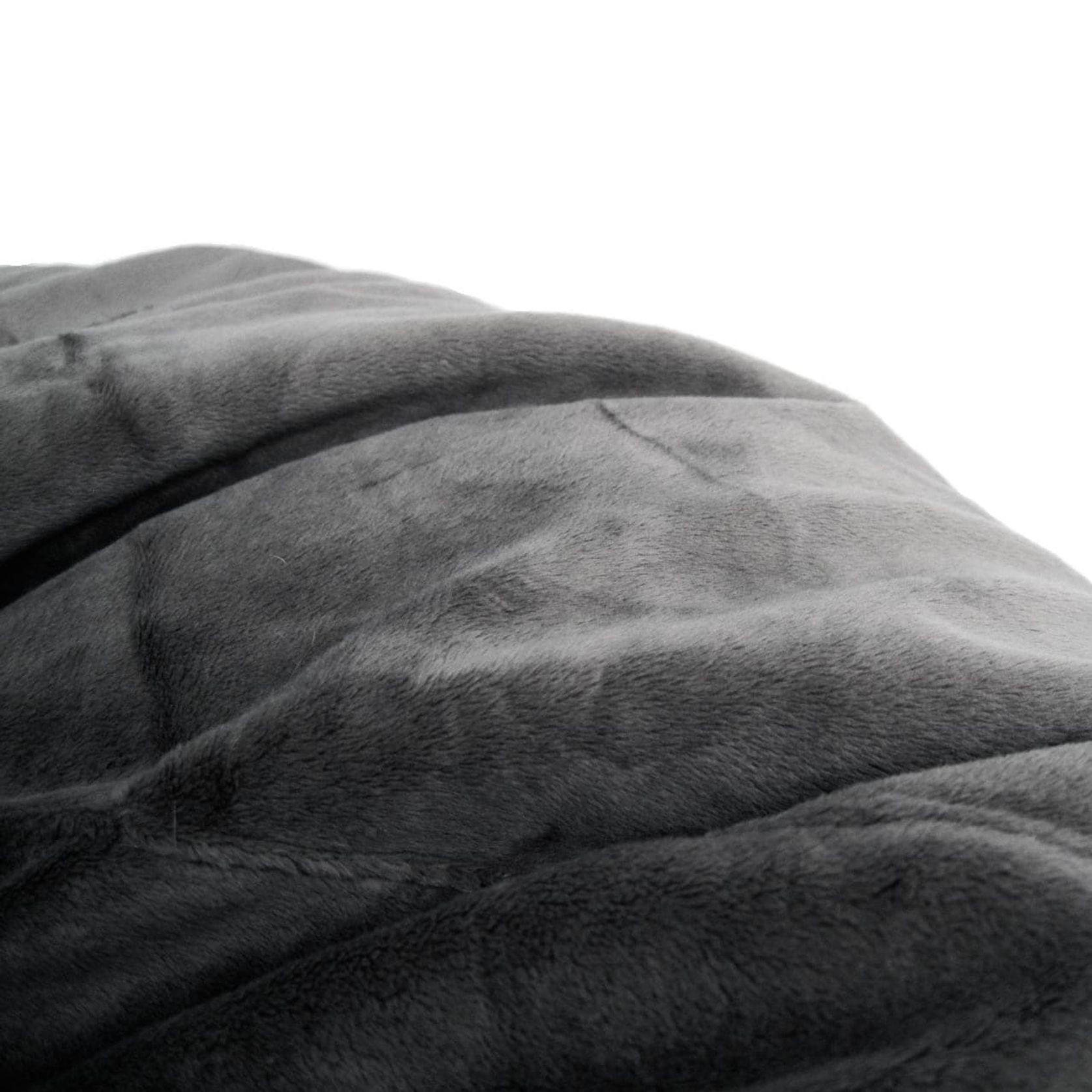 Pierre Fur Bean Bag - Charcoal gallery detail image