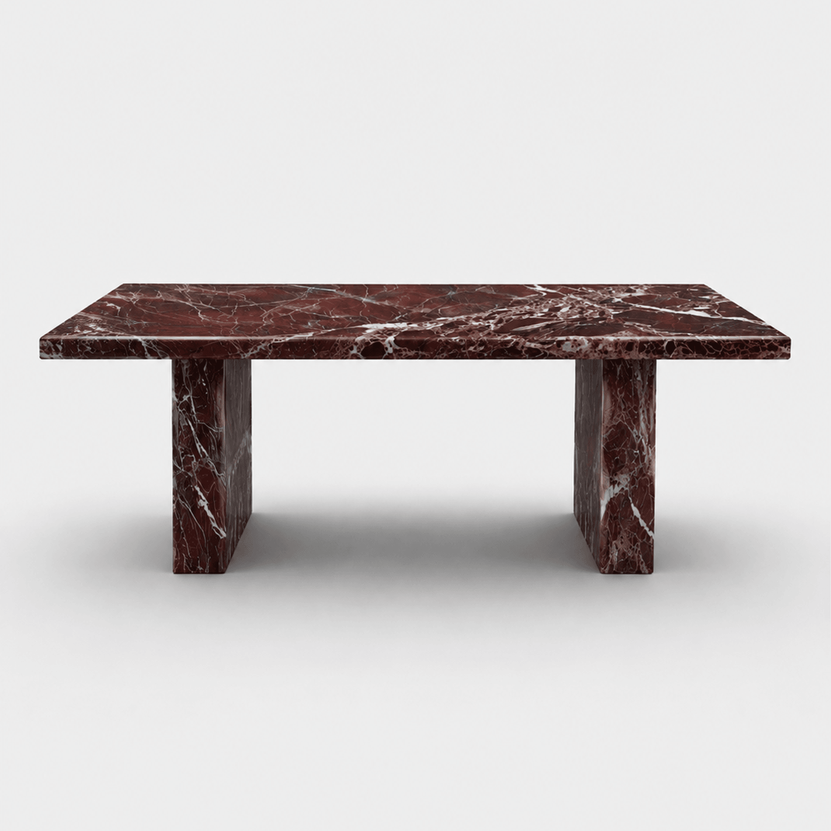 Sachi Dining Table - Rosso Levanto Marble gallery detail image