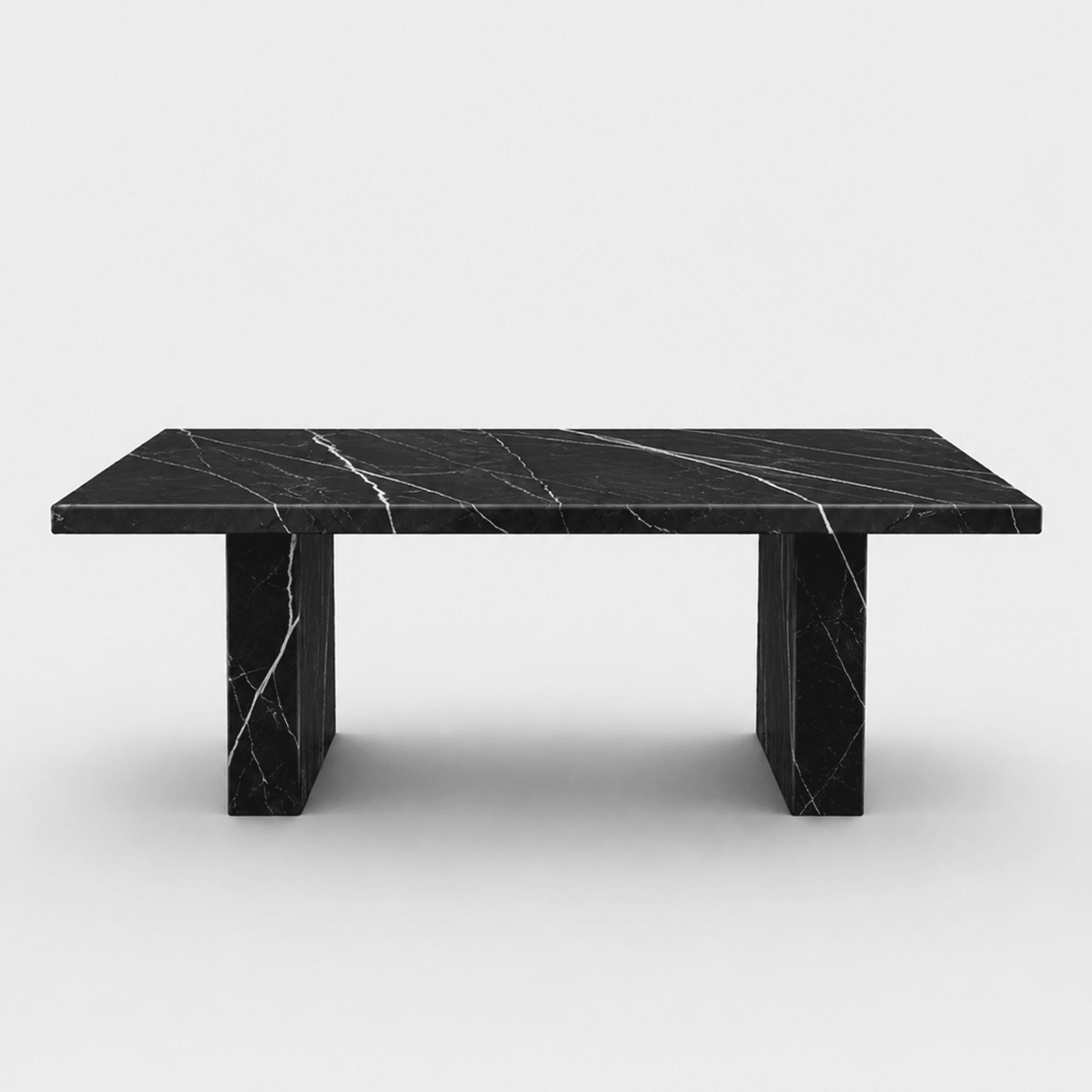 Sachi Dining Table - Black Marquina Marble gallery detail image