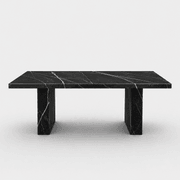 Sachi Dining Table - Black Marquina Marble gallery detail image