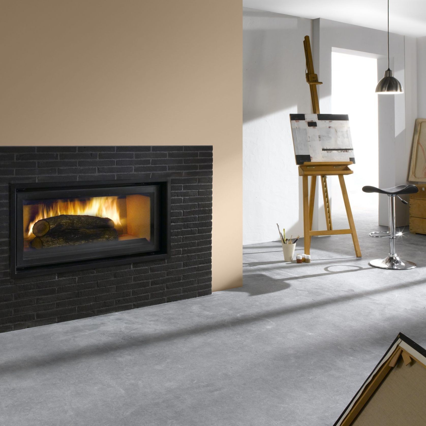 Cheminee Chazelles Designer D1200 Wood Fireplace gallery detail image