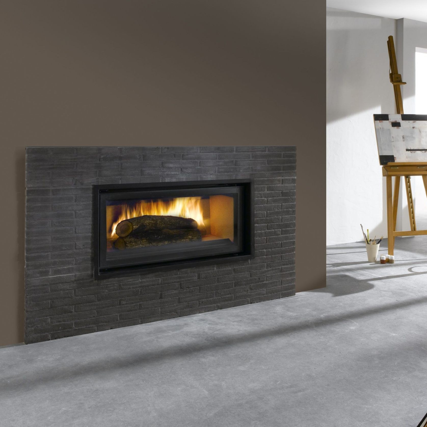 Cheminee Chazelles Designer D1350 Wood Fireplace gallery detail image