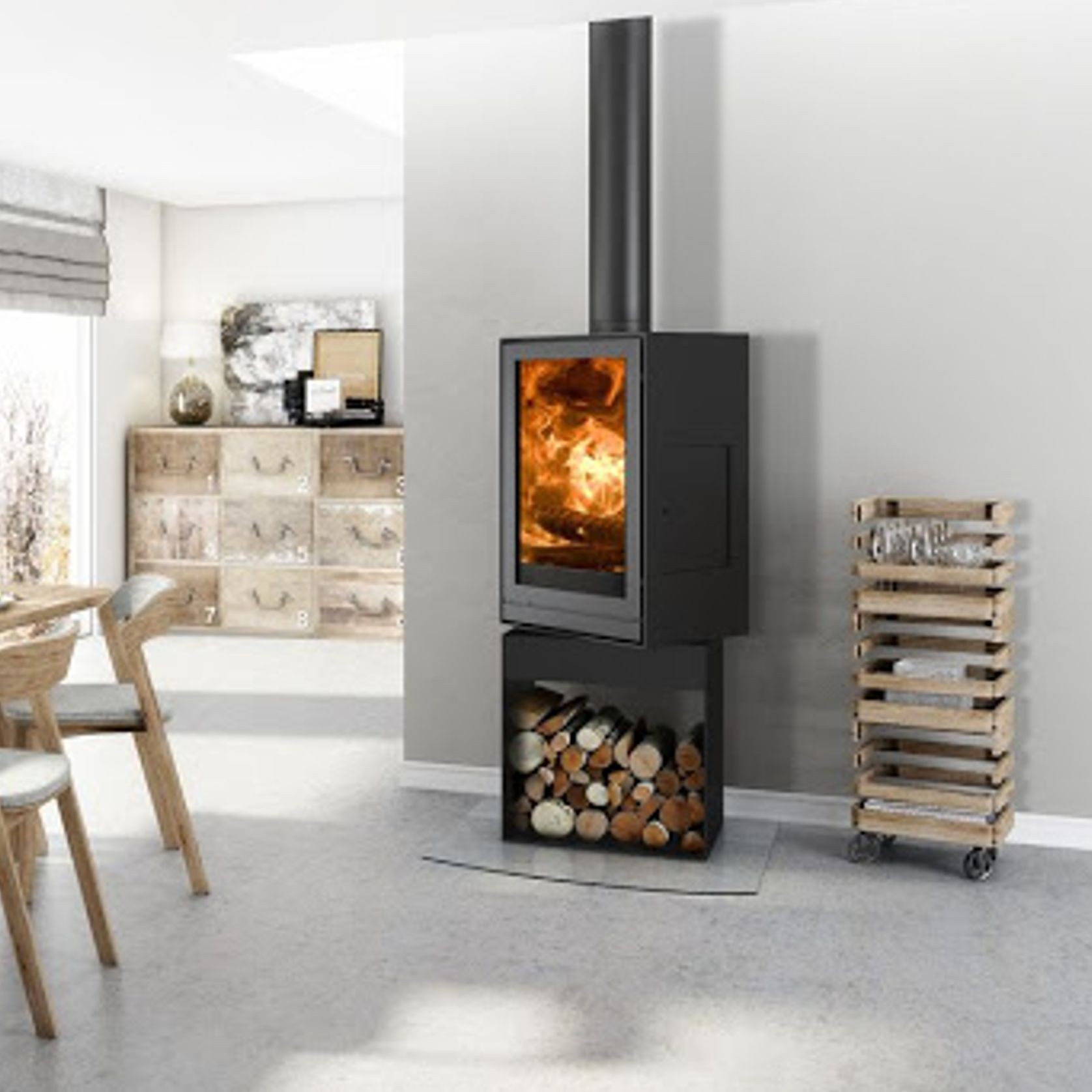 Cheminee Chazelles TQH43 Wood Burning Fireplace gallery detail image