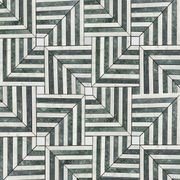 Cuba Mosaic - Indian Green, Thassos & Carrara gallery detail image