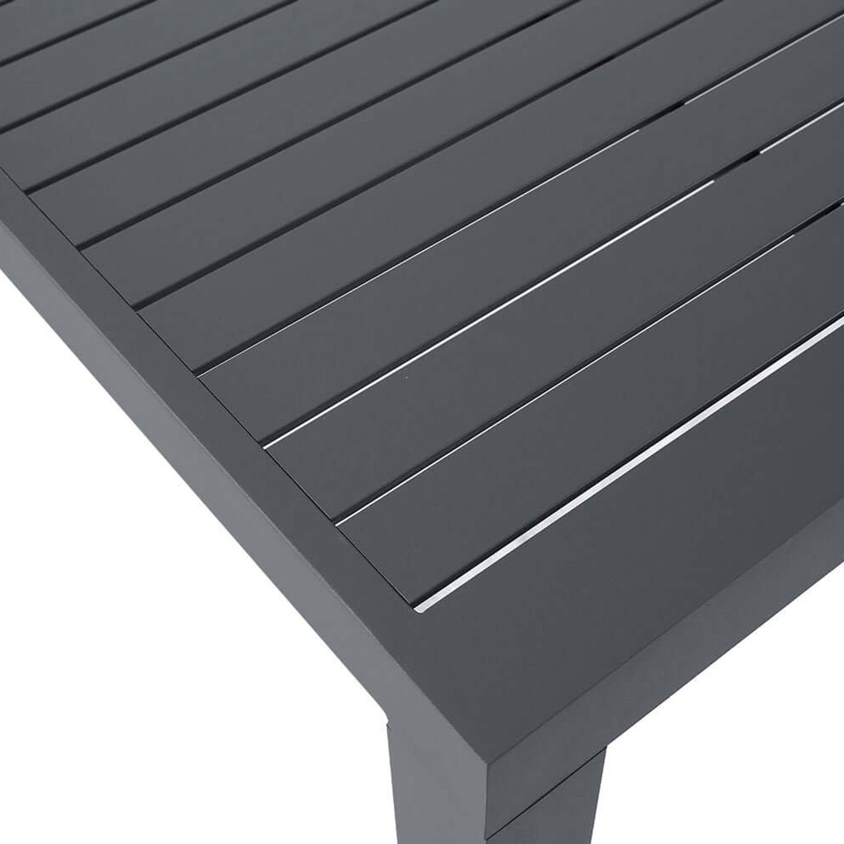 Cirrus Aluminium Outdoor Patio Dining Table 160 X 80cm gallery detail image