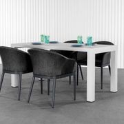Cirrus Aluminium Outdoor Patio Dining Table 160 X 80cm gallery detail image