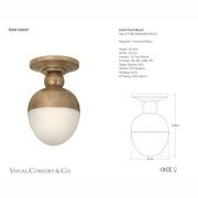 Visual Comfort Thomas O'Brien Clark Flush Mount gallery detail image