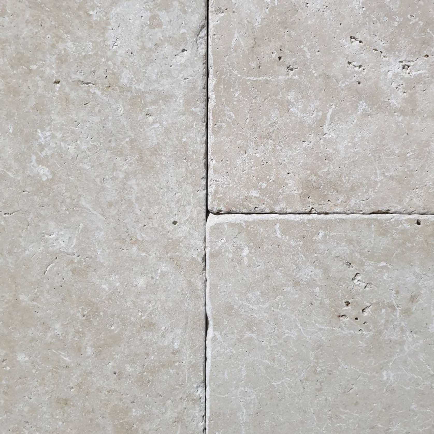 30mm Classic Linen Travertine Pavers - Tumbled & Unfil gallery detail image