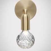 Clear Crystal Bulb wall light gallery detail image