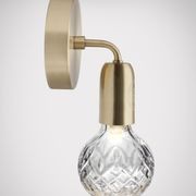 Clear Crystal Bulb wall light gallery detail image