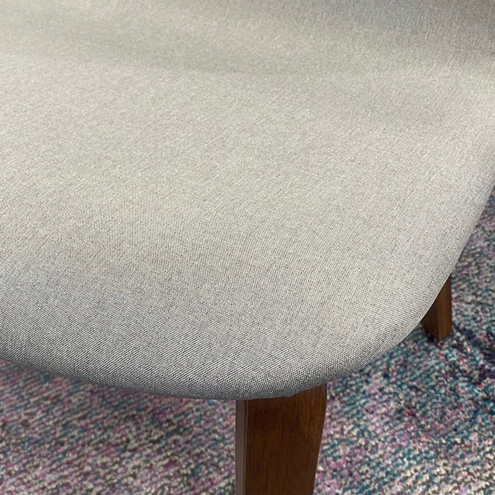 LOTTIE Lounge Chair - Walnut & Grey gallery detail image