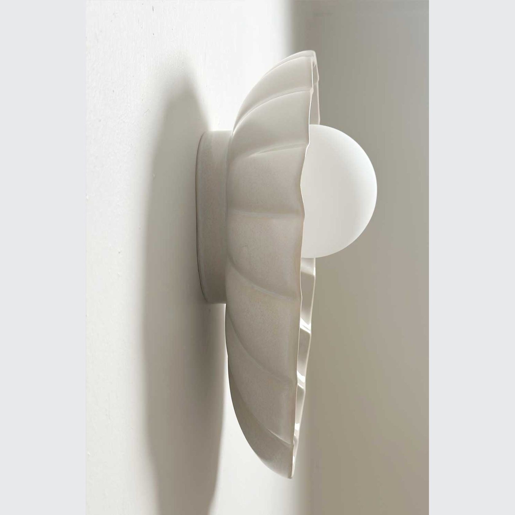 Ceramic Wall Oyster Sconce Light gallery detail image
