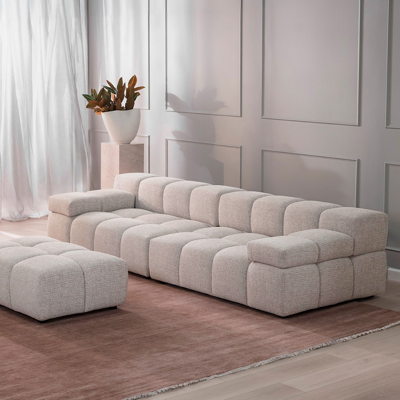 Cobble Sofa | Ecru gallery detail image
