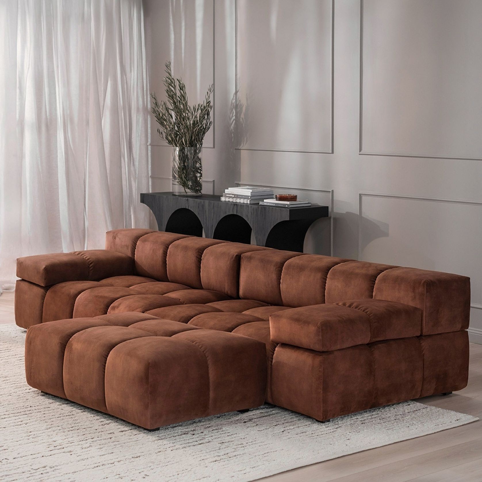 Cobble Sofa | Cognac gallery detail image