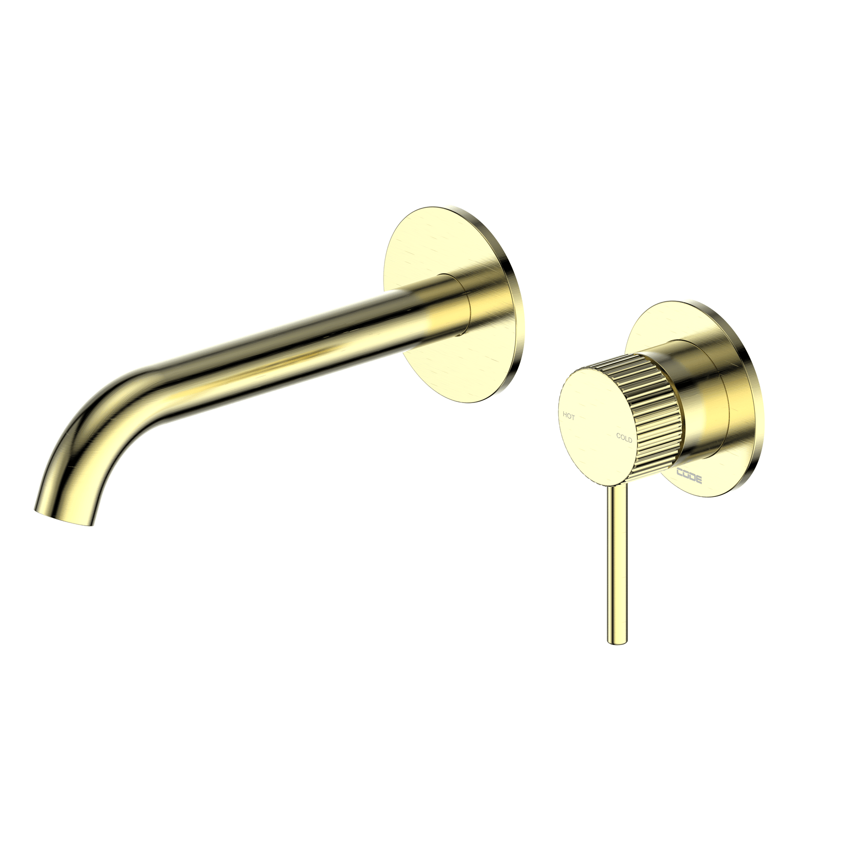 CODE Nature Piper Wall &Amp; Basin Mixer | Textured Handle gallery detail image