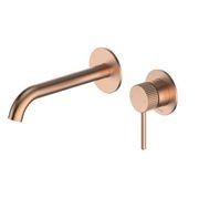 CODE Nature Piper Wall &Amp; Basin Mixer | Textured Handle gallery detail image